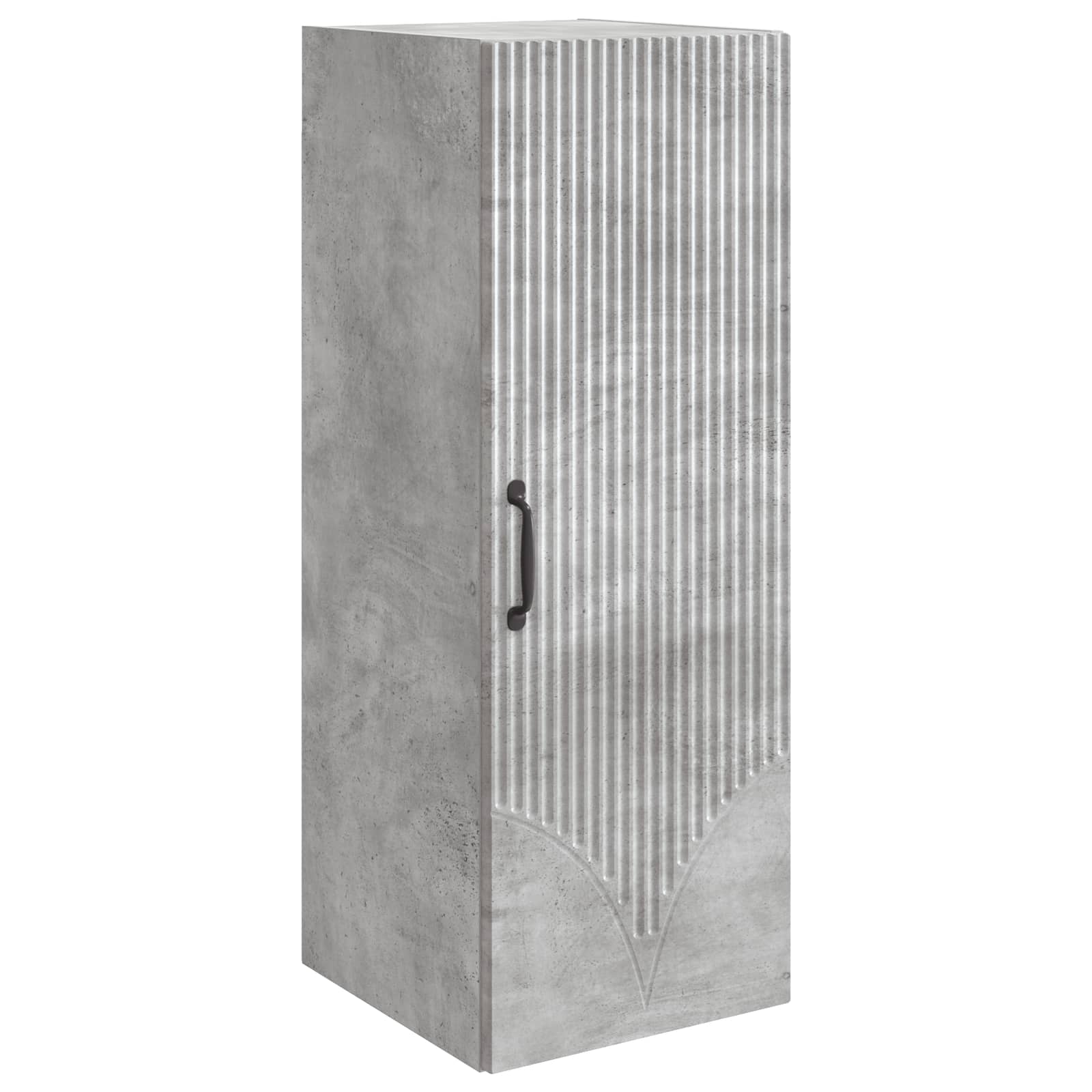 Omara za steno Betonsko siva 33 x 34,5 x 90 cm Inženirski les