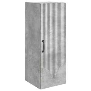 Omara za steno Betonsko siva 33 x 34,5 x 90 cm Inženirski les