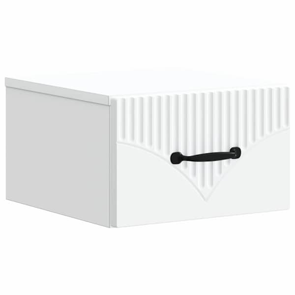 vidaXL Seinale kinnitatav &ouml;&ouml;tis Valge 34,5 x 33 x 20 cm Tehispuit
