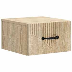 Nástěnný noční stolek 2 pcs Dub sonoma 34,5 x 33 x 20 cm - obrázek 5