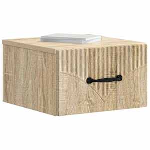 Nástěnný noční stolek 2 pcs Dub sonoma 34,5 x 33 x 20 cm - obrázek 3