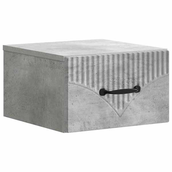 vidaXL Seinale kinnitatav &ouml;&ouml;tis Betoonhall 34,5 x 33 x 20 cm Tehispuit
