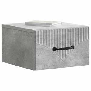 Nástěnný noční stolek 2 pcs Betonově šedá 34,5 x 33 x 20 cm - obrázek 3