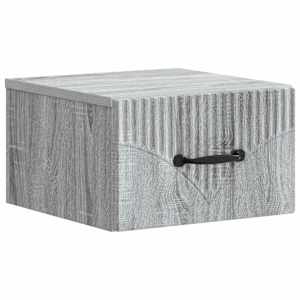 Nástěnný noční stolek 2 pcs Šedá sonoma 34,5 x 33 x 20 cm - obrázek 5