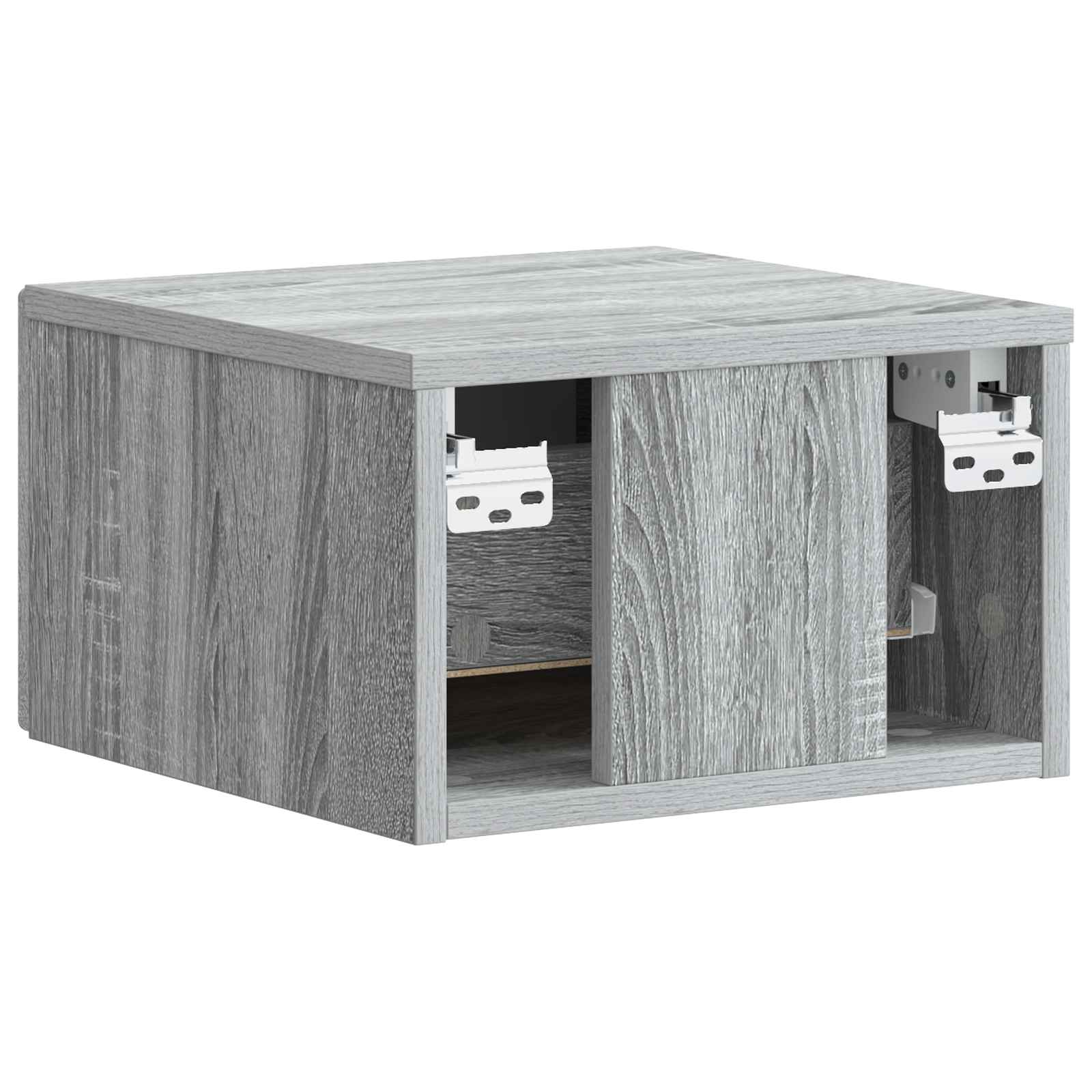 Stenski nočni omarici 2 pcs Siva Sonoma 34,5 x 33 x 20 cm - slika 7