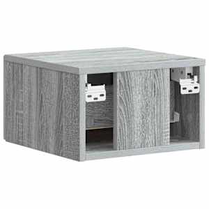Nástěnný noční stolek 2 pcs Šedá sonoma 34,5 x 33 x 20 cm - obrázek 9