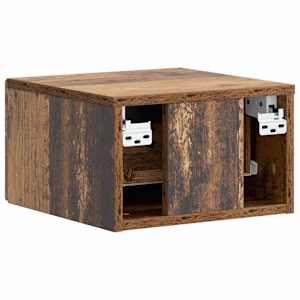 Nástěnný noční stolek 2 pcs Staré dřevo 34,5 x 33 x 20 cm - obrázek 9