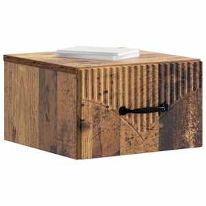 Nástěnný noční stolek 2 pcs Staré dřevo 34,5 x 33 x 20 cm - obrázek 3
