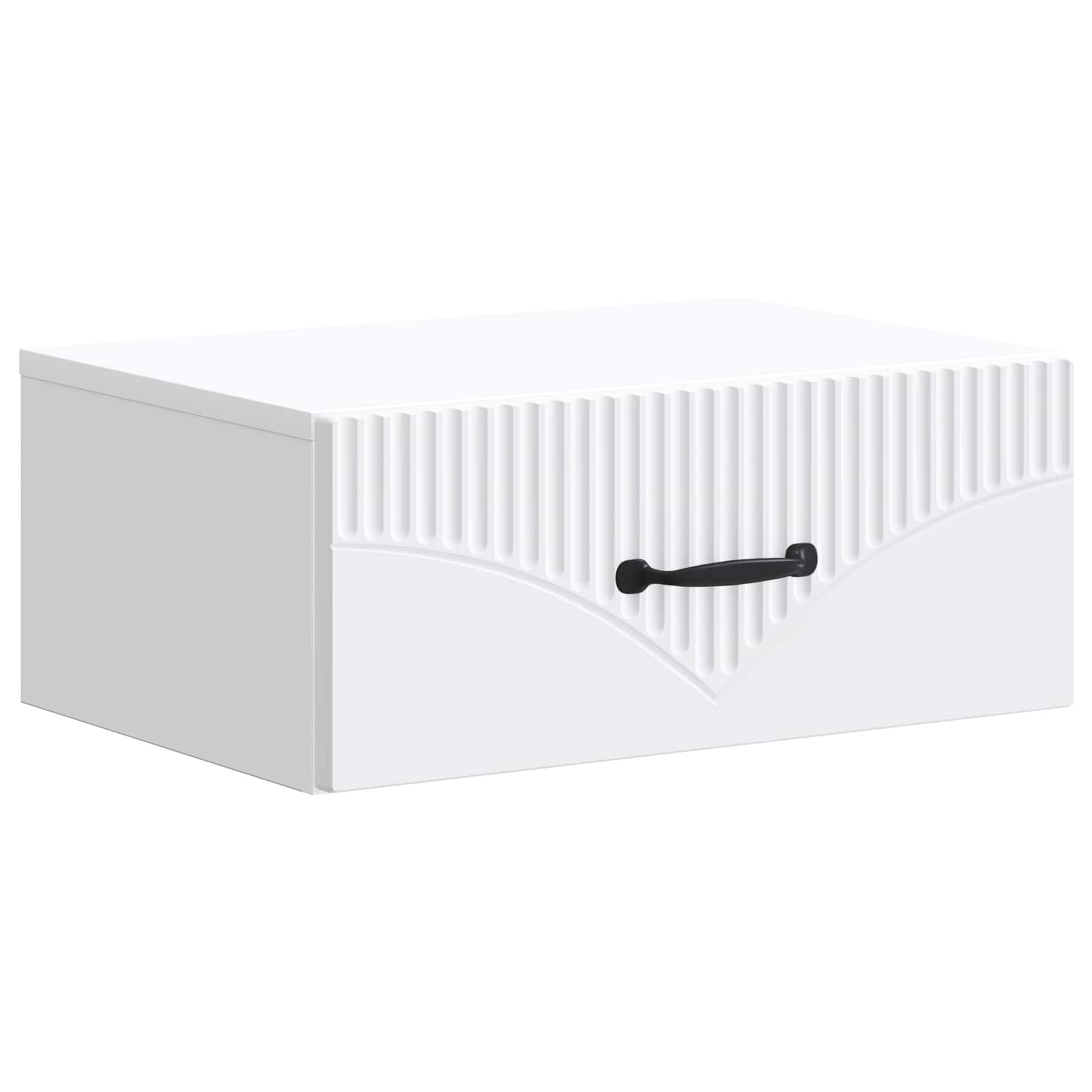 vidaXL Dulap de noapte suspendat Alb 49 x 34,5 x 20 cm Lemn prelucrat