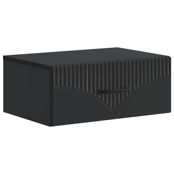 vidaXL Seinale kinnitatav &ouml;&ouml;tis Must 49 x 34,5 x 20 cm Tehispuit