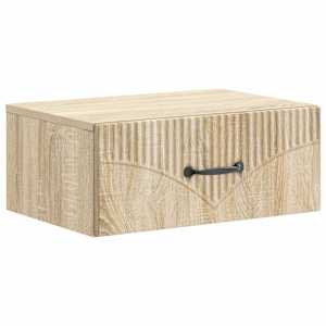 Nástěnný noční stolek 2 pcs Dub sonoma 49 x 34,5 x 20 cm - obrázek 5