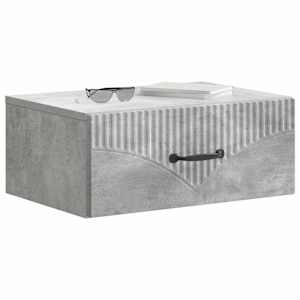 Nástěnný noční stolek 2 pcs Betonově šedá 49 x 34,5 x 20 cm - obrázek 3