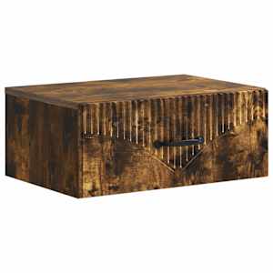 Nástěnný noční stolek 2 pcs Kouřový dub 49 x 34,5 x 20 cm - obrázek 5