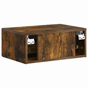 Nástěnný noční stolek 2 pcs Kouřový dub 49 x 34,5 x 20 cm - obrázek 9