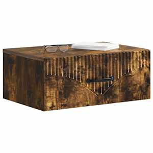 Nástěnný noční stolek 2 pcs Kouřový dub 49 x 34,5 x 20 cm - obrázek 3