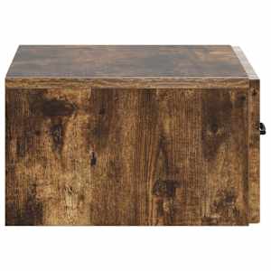 Nástěnný noční stolek 2 pcs Kouřový dub 49 x 34,5 x 20 cm - obrázek 8