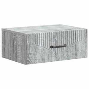 Nástěnný noční stolek 2 pcs Šedá sonoma 49 x 34,5 x 20 cm - obrázek 5