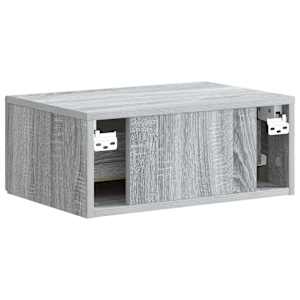 Nástěnný noční stolek 2 pcs Šedá sonoma 49 x 34,5 x 20 cm - obrázek 9
