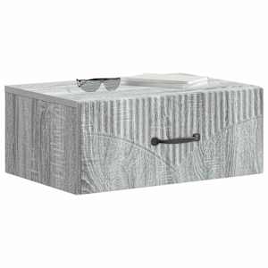Nástěnný noční stolek 2 pcs Šedá sonoma 49 x 34,5 x 20 cm - obrázek 3