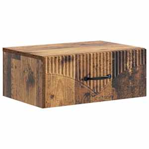 Nástěnný noční stolek 2 pcs Staré dřevo 49 x 34,5 x 20 cm - obrázek 5