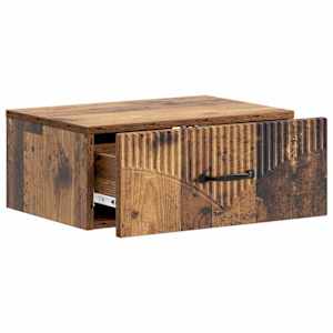 Nástěnný noční stolek 2 pcs Staré dřevo 49 x 34,5 x 20 cm - obrázek 6