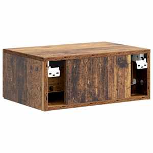 Nástěnný noční stolek 2 pcs Staré dřevo 49 x 34,5 x 20 cm - obrázek 9