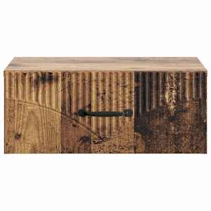 Nástěnný noční stolek 2 pcs Staré dřevo 49 x 34,5 x 20 cm - obrázek 7