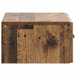 Nástěnný noční stolek 2 pcs Staré dřevo 49 x 34,5 x 20 cm - obrázek 8