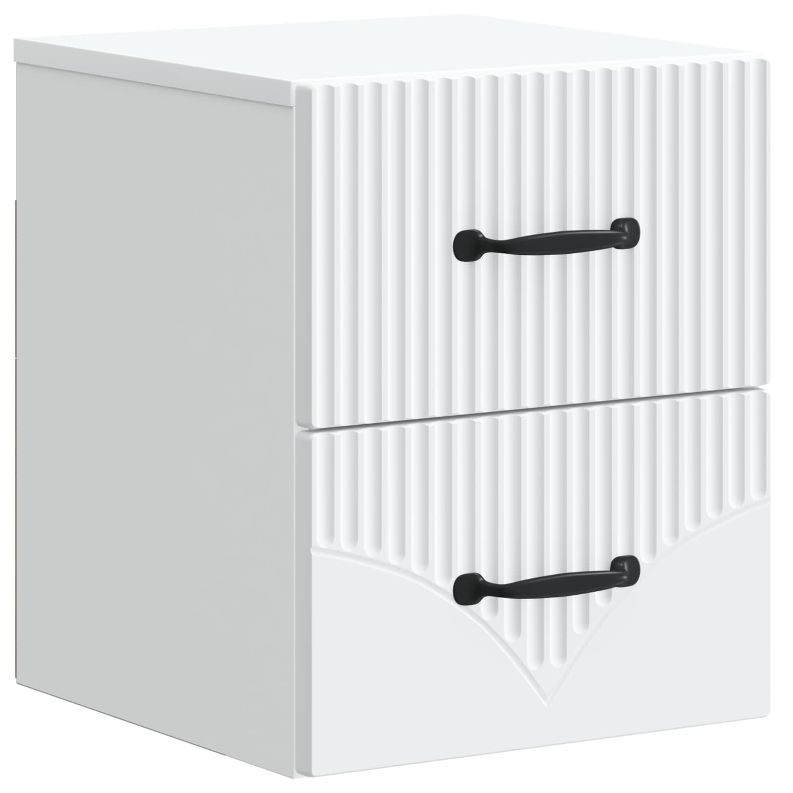 vidaXL Dulap de noapte suspendat Alb 34,5 x 33 x 40 cm Lemn prelucrat