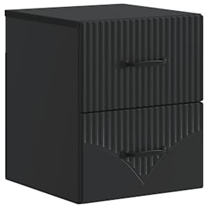 vidaXL Seinale kinnitatav &ouml;&ouml;tis Must 34,5 x 33 x 40 cm Tehispuit