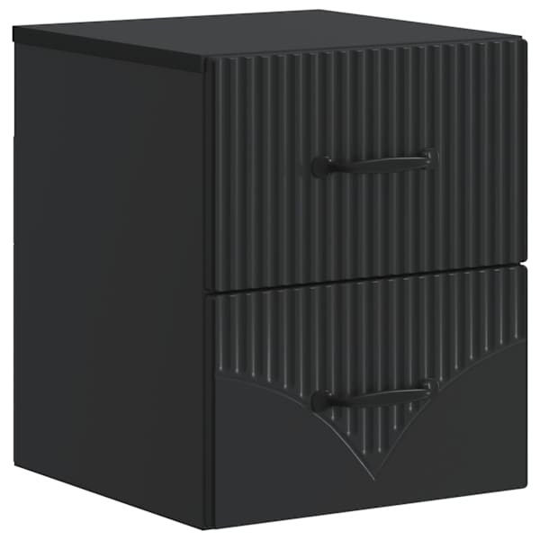 vidaXL Seinale kinnitatav &ouml;&ouml;tis Must 34,5 x 33 x 40 cm Tehispuit