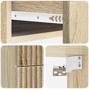Nástěnný noční stolek 2 pcs Dub sonoma 34,5 x 33 x 40 cm - obrázek 10