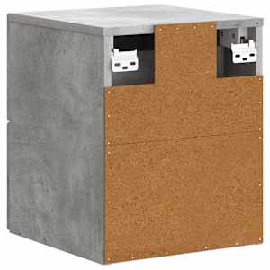 Nástěnný noční stolek 2 pcs Betonově šedá 34,5 x 33 x 40 cm - obrázek 9