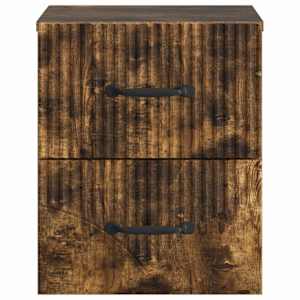 Nástěnný noční stolek 2 pcs Kouřový dub 34,5 x 33 x 40 cm - obrázek 7