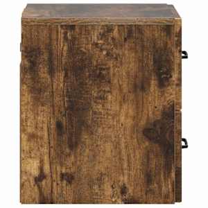 Nástěnný noční stolek 2 pcs Kouřový dub 34,5 x 33 x 40 cm - obrázek 8