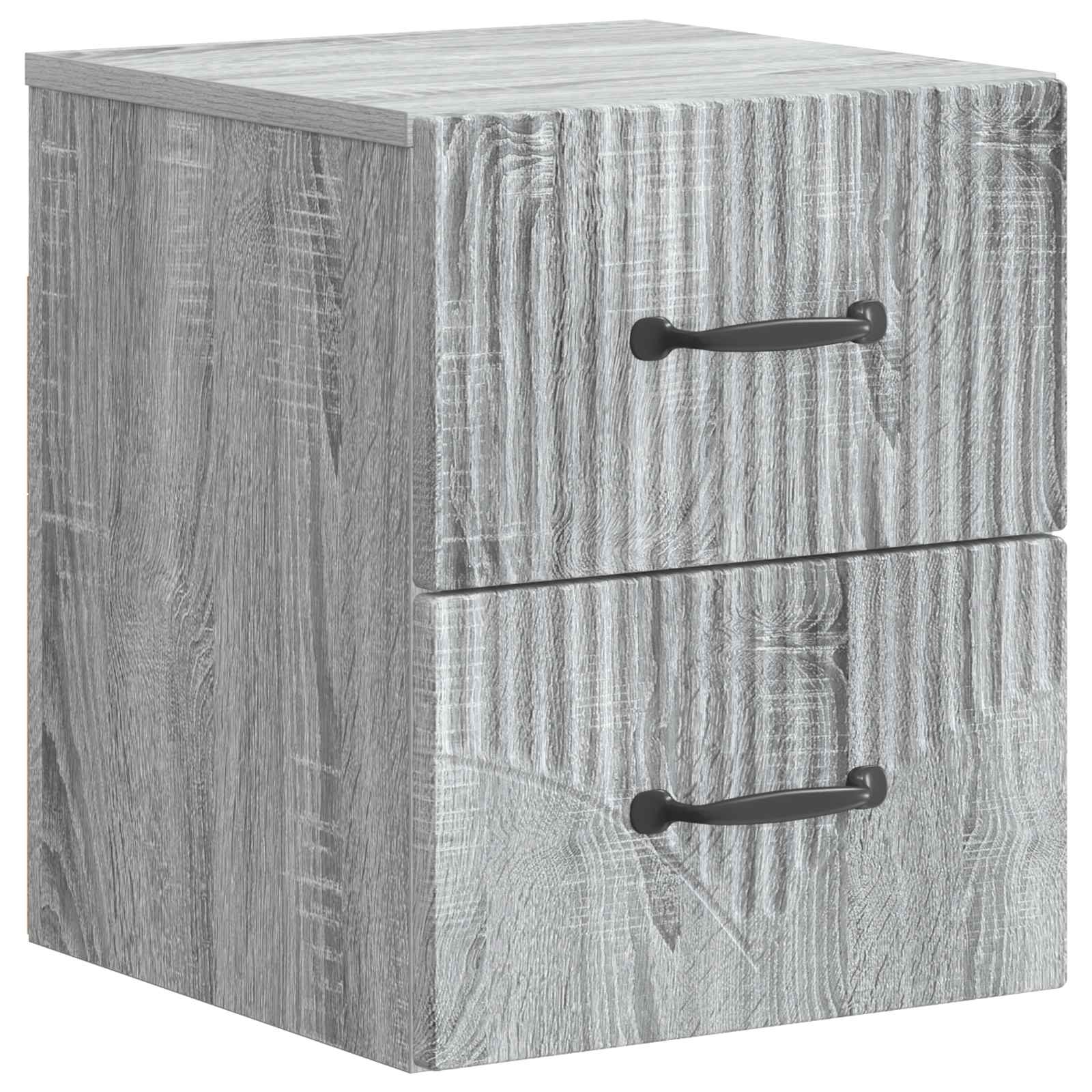 vidaXL Dulap de noapte suspendat Sonoma gri 34,5 x 33 x 40 cm