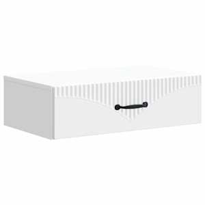 vidaXL Seinale kinnitatav k&uuml;lglaud Valge 59 x 34,5 x 17 cm Tehispuit
