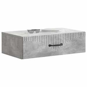 Nástěnný boční stůl Betonově šedá 59 x 34,5 x 17 cm - obrázek 3