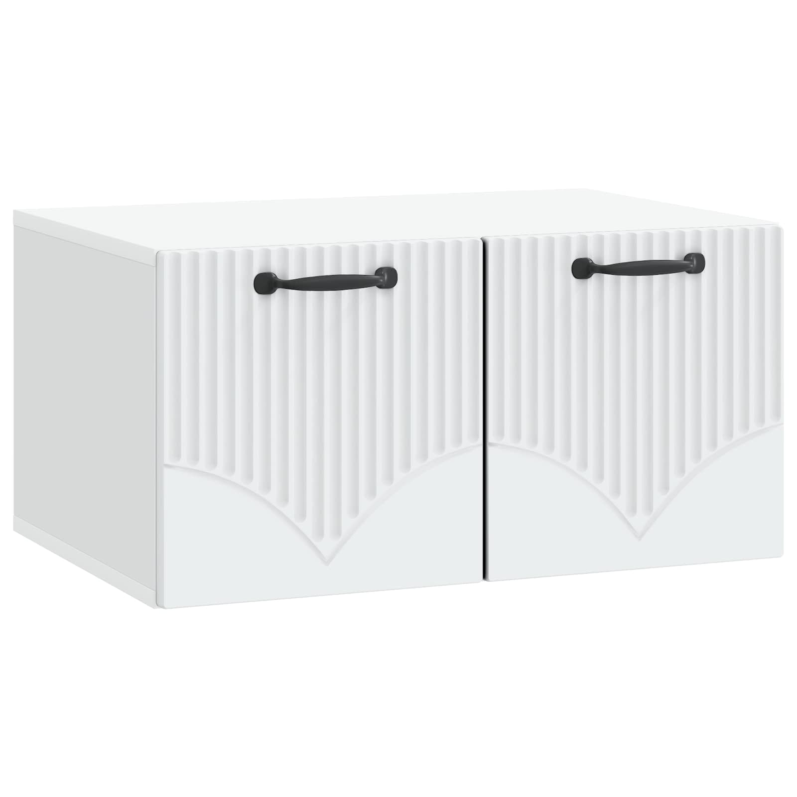 vidaXL Oglindă TV montată pe perete Pe perete Alb 59,5 x 41 x 30 cm