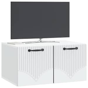 Nástěnná TV skříň Bílá 59,5 x 41 x 30 cm Kompozitní dřevo - obrázek 3