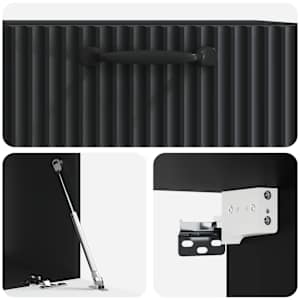 Nástěnná TV skříň Černá 59,5 x 41 x 30 cm Kompozitní dřevo - obrázek 9