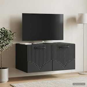 Nástěnná TV skříň Černá 59,5 x 41 x 30 cm Kompozitní dřevo - obrázek 4
