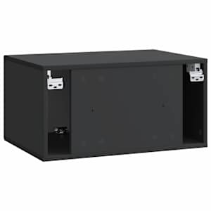 Nástěnná TV skříň Černá 59,5 x 41 x 30 cm Kompozitní dřevo - obrázek 8