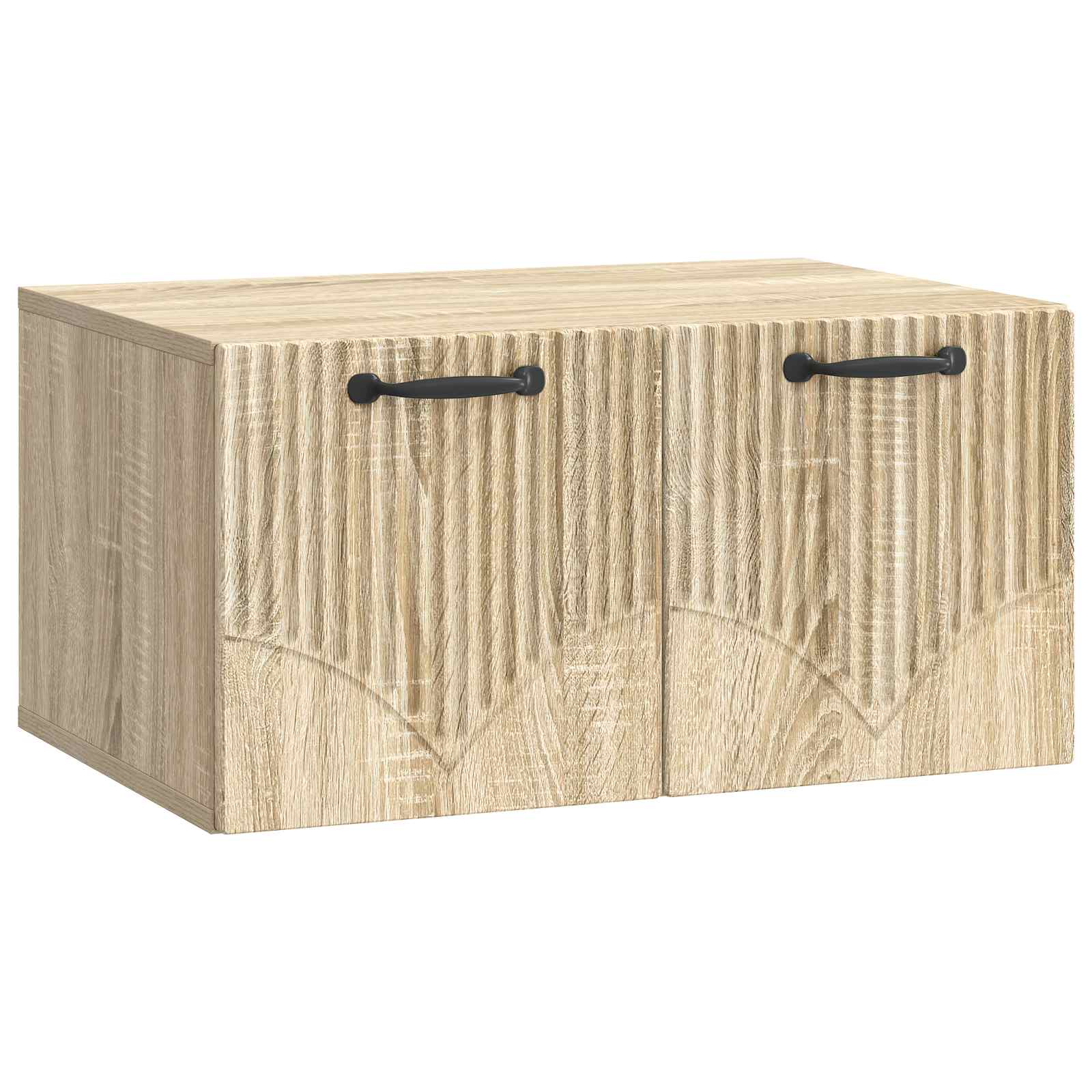 vidaXL Oglindă TV montată pe perete Stejar Sonoma 59,5 x 41 x 30 cm