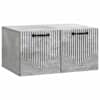 vidaXL Rippuv TV kapp Betoonhall 59,5 x 41 x 30 cm Tehispuit