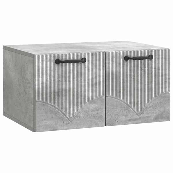 vidaXL Rippuv TV kapp Betoonhall 59,5 x 41 x 30 cm Tehispuit