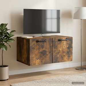 Nástěnná TV skříň Nástěnný Kouřový dub 59,5 x 41 x 30 cm - obrázek 1