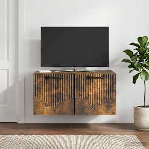 Nástěnná TV skříň Nástěnný Kouřový dub 59,5 x 41 x 30 cm - obrázek 4