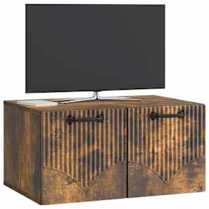 Nástěnná TV skříň Nástěnný Kouřový dub 59,5 x 41 x 30 cm - obrázek 3