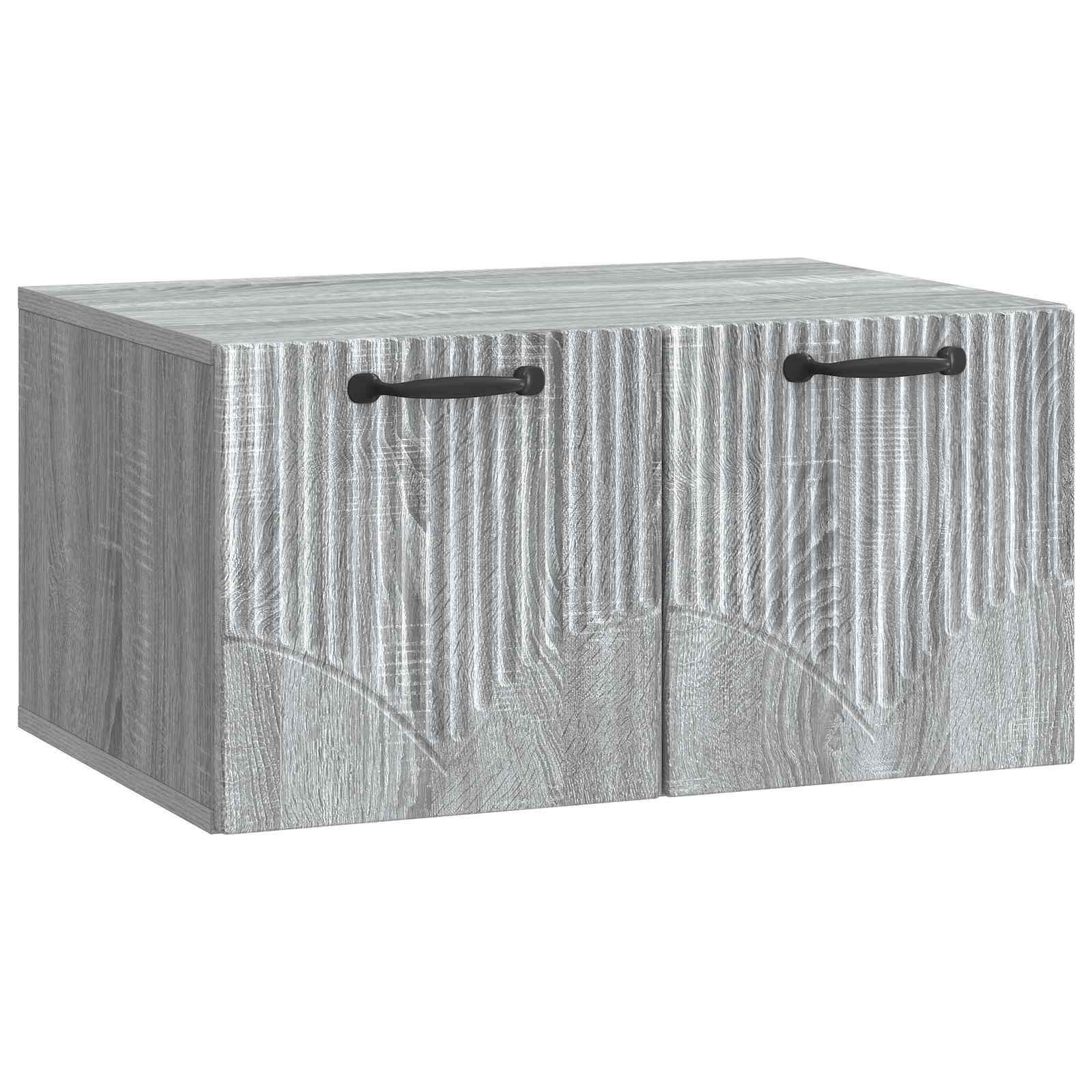 vidaXL Oglindă TV montată pe perete Sonoma gri 59,5 x 41 x 30 cm